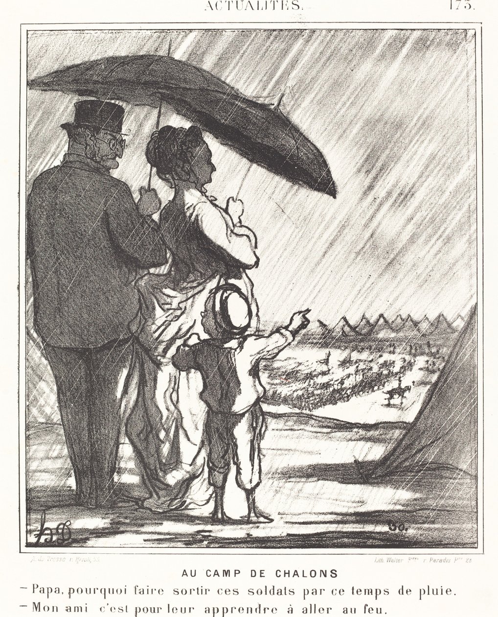 In het Kamp van Chalons door Honoré Daumier