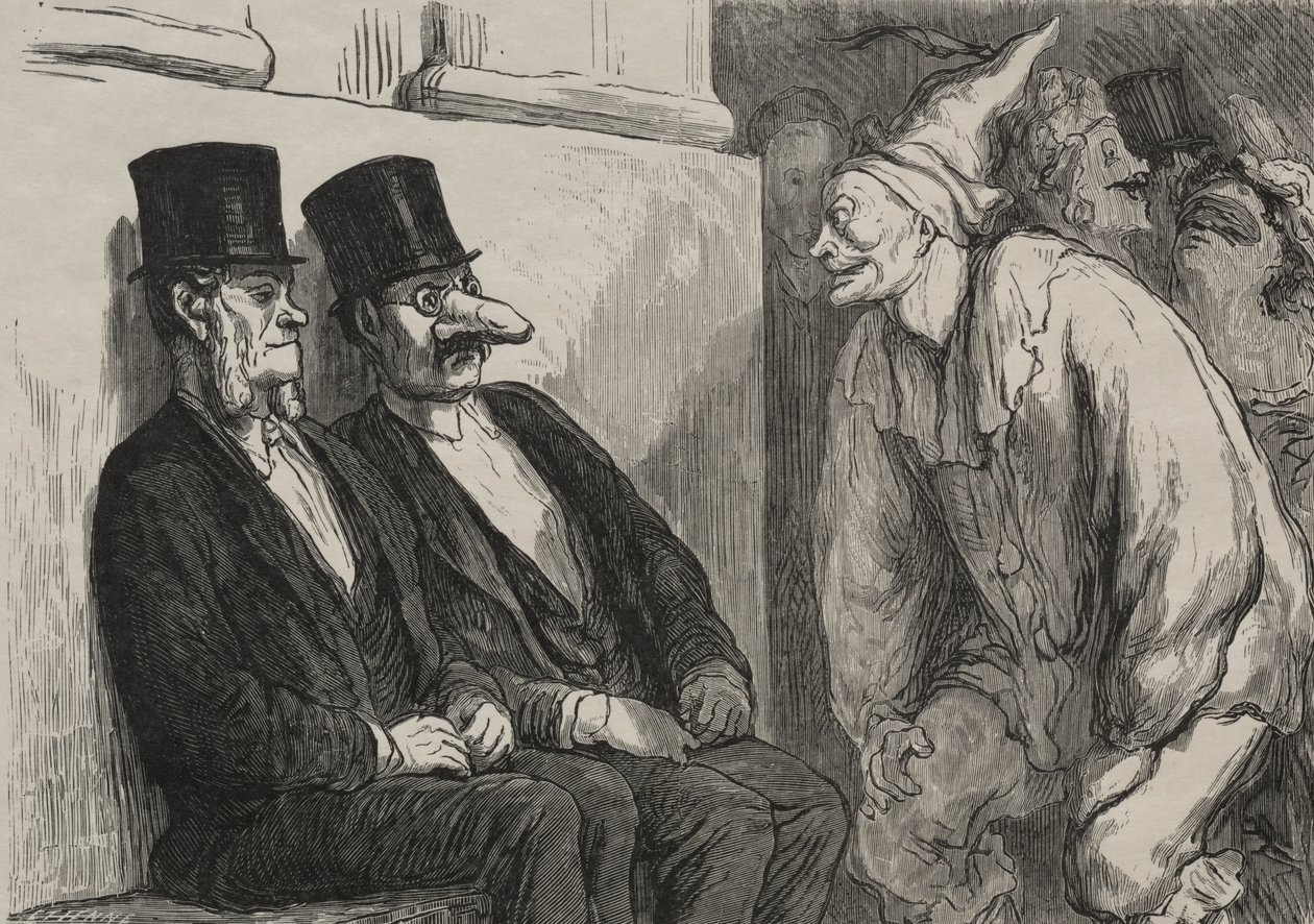 Op het bal van de opera: je amuseert je te veel door Honoré Daumier