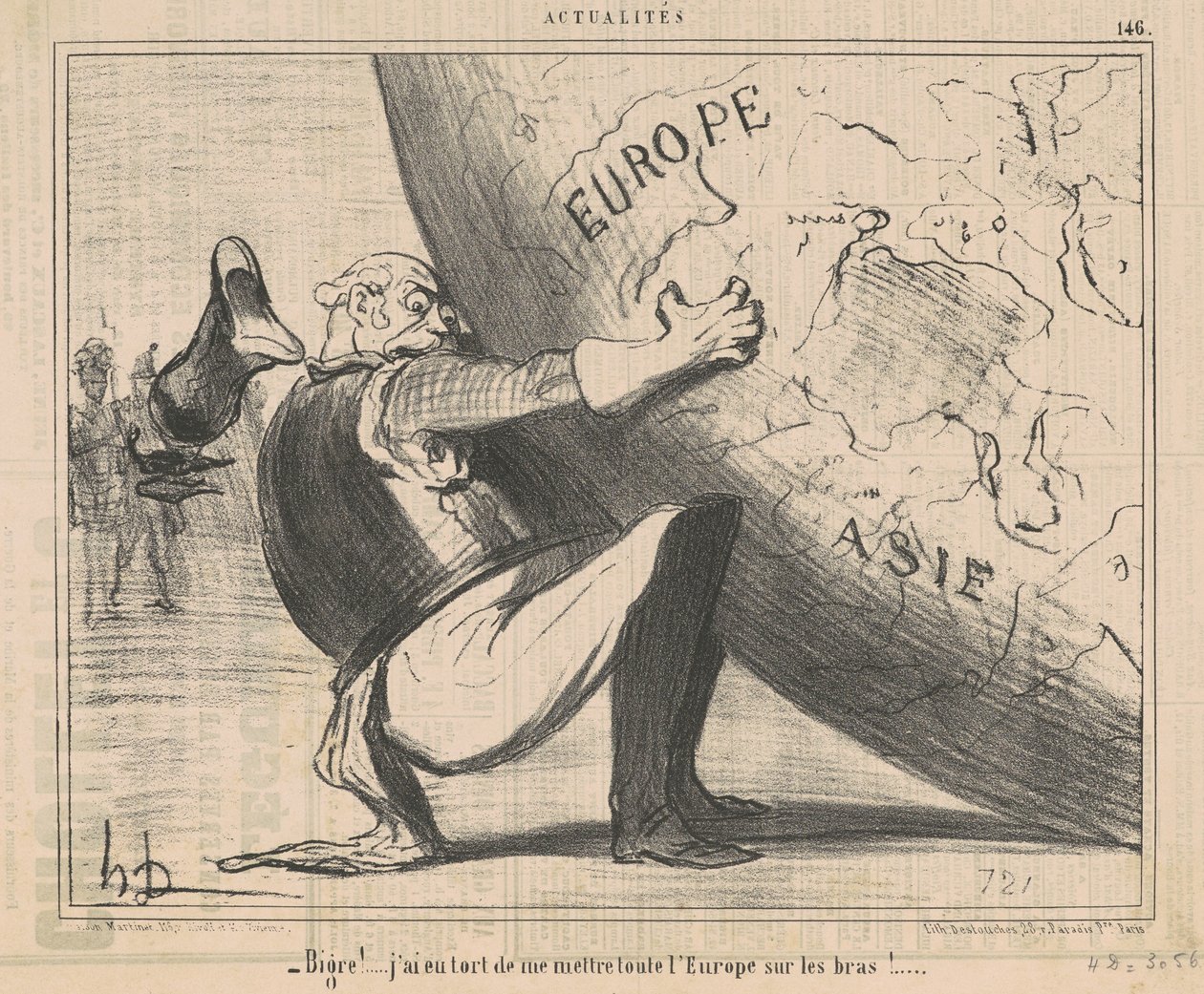 Bigre! ... ik had ongelijk om me te plaatsen door Honoré Daumier