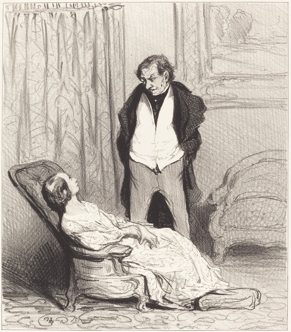 Wortel van de schatkist door Honoré Daumier