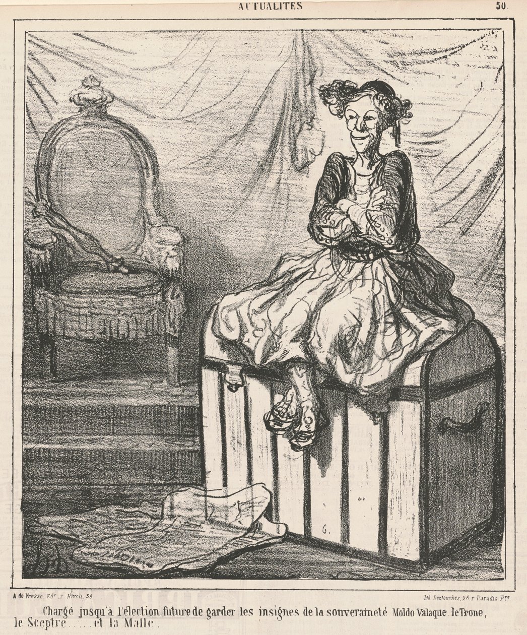 Belast ... met het Bewaken van de Tekenen van Soevereiniteit door Honoré Daumier