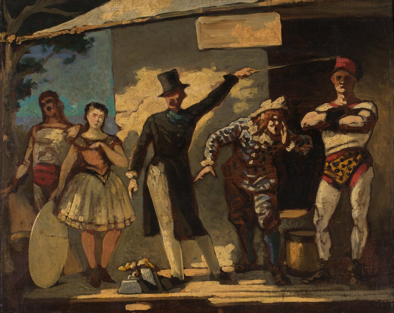 De jongleurs door Honoré Daumier