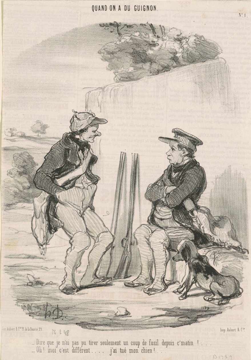 Te zeggen dat ik niet kon schieten... door Honoré Daumier