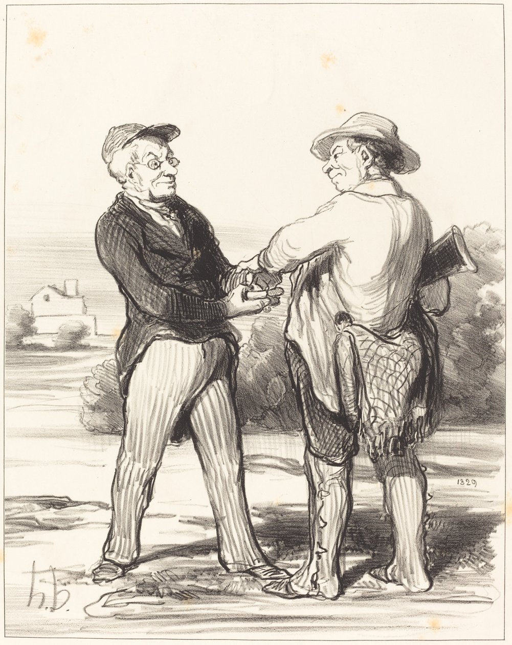 Zeg eens, president, onmogelijk om een haas te vangen... door Honoré Daumier