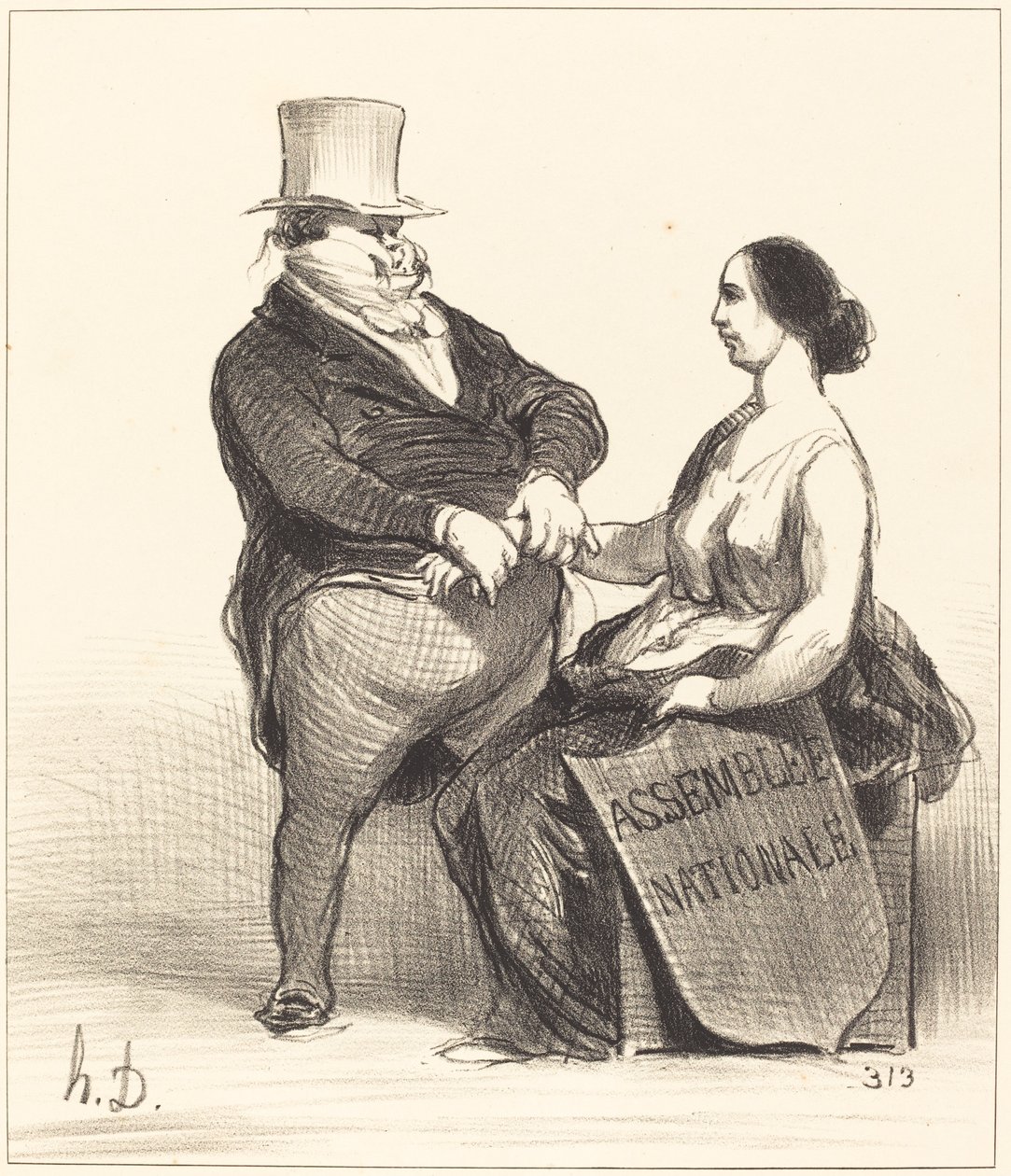 Dokter... ik ben niet zo ziek... door Honoré Daumier