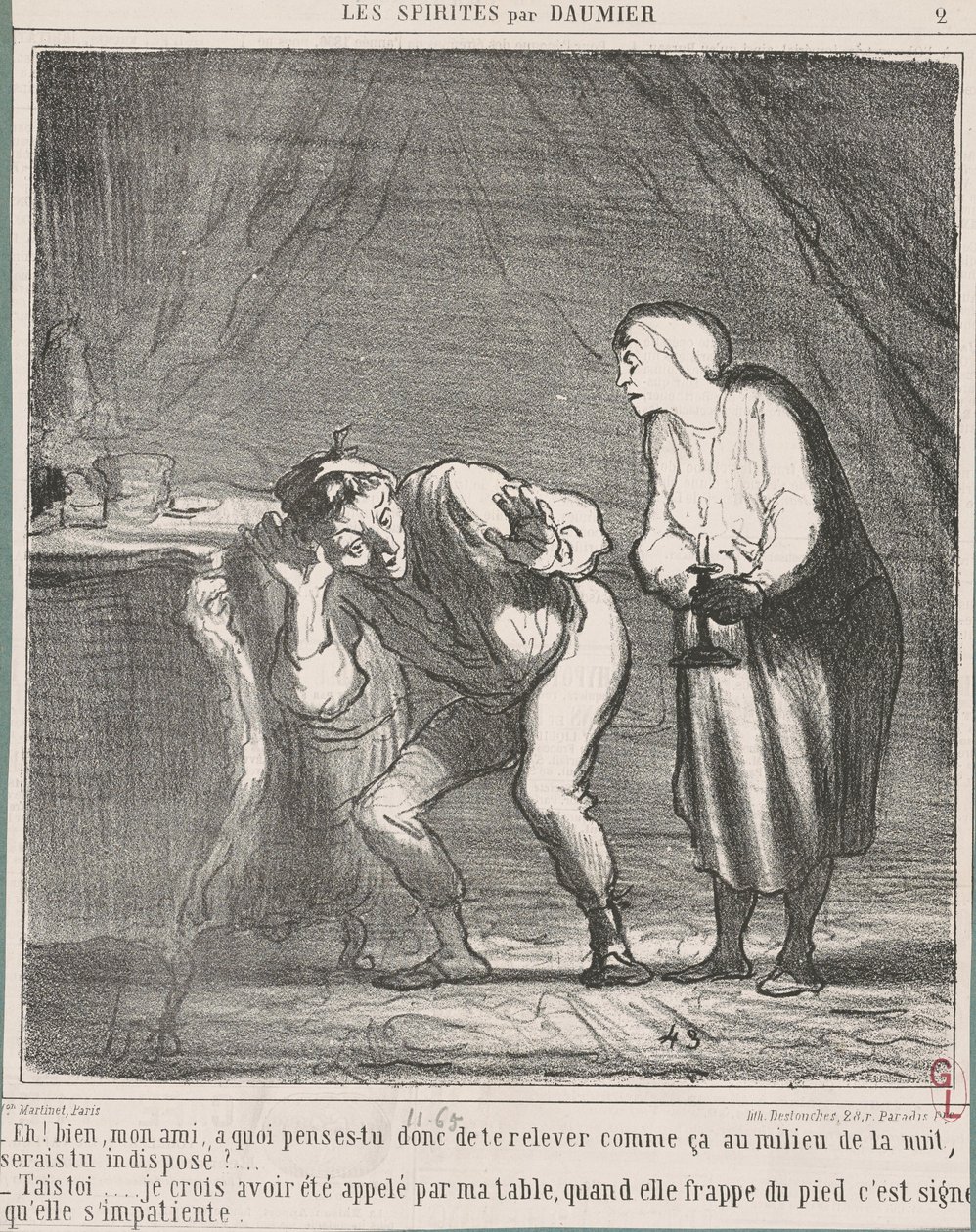 Eh! Wel ... mijn vriend, waar denk je aan? ... door Honoré Daumier