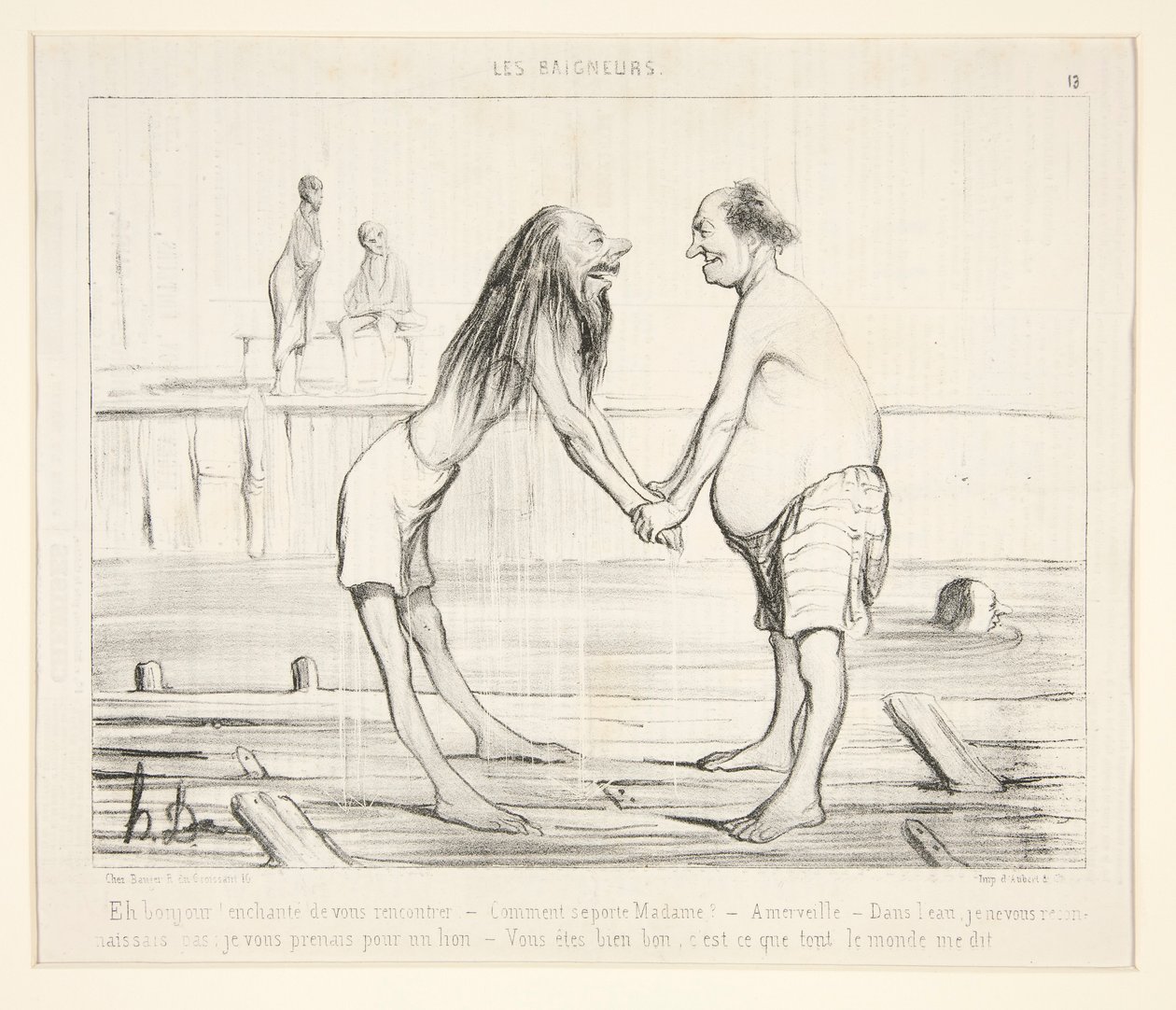 Eh bonjour! enchante de vous rencontrer door Honoré Daumier