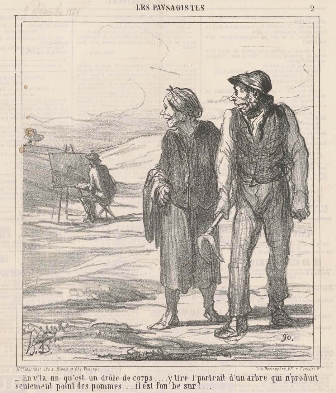 Daar is er een die een rare kerel is... door Honoré Daumier