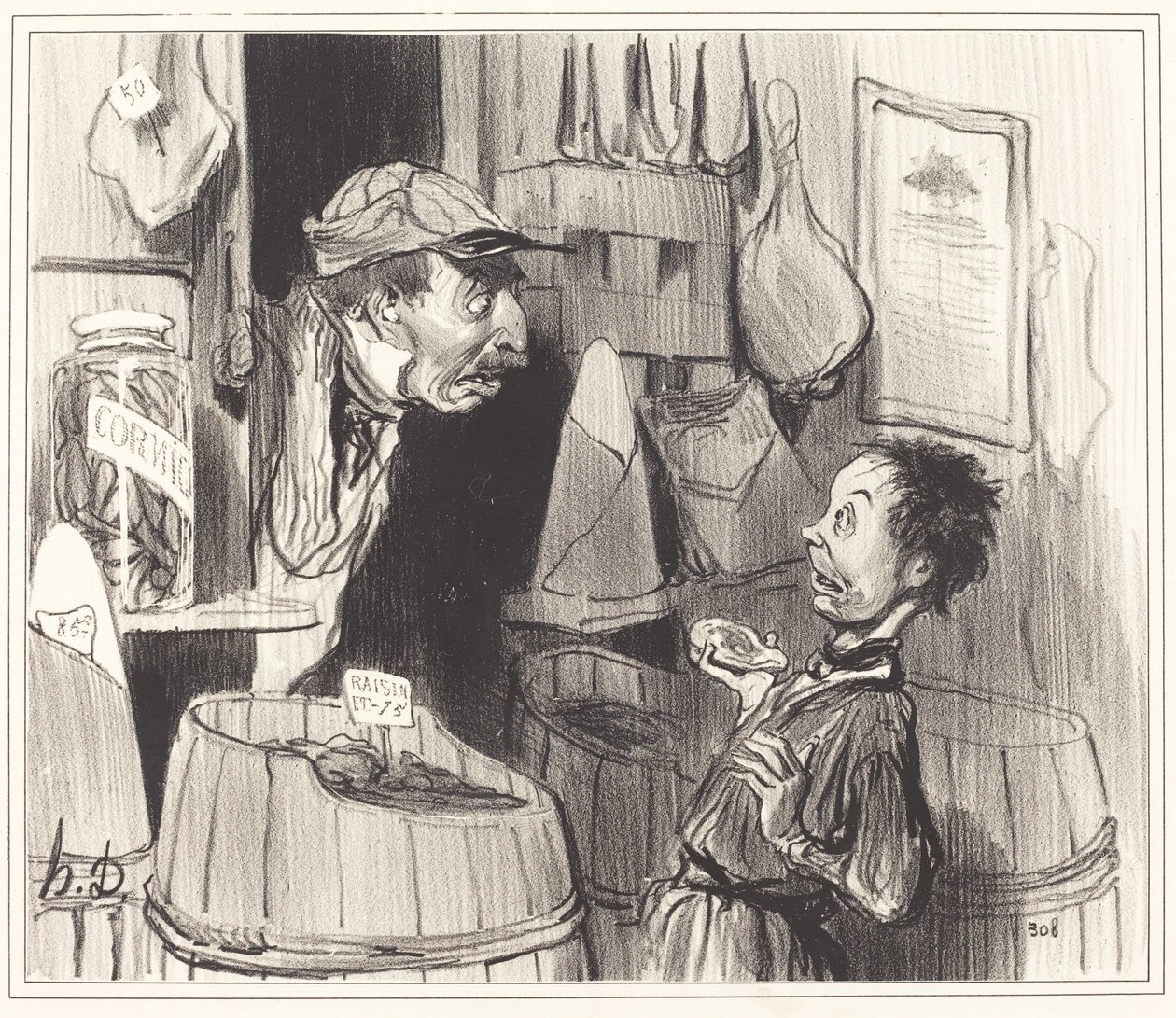Épicier burger, krijger puur en zonder smet... door Honoré Daumier