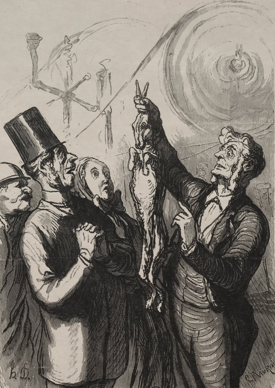 Wereldtentoonstelling: Over Tien Minuten Heb Je een Gibelotte en een Hoed door Honoré Daumier