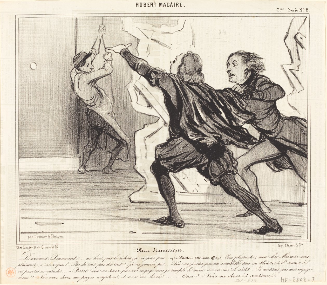 Dramatische Farce door Honoré Daumier