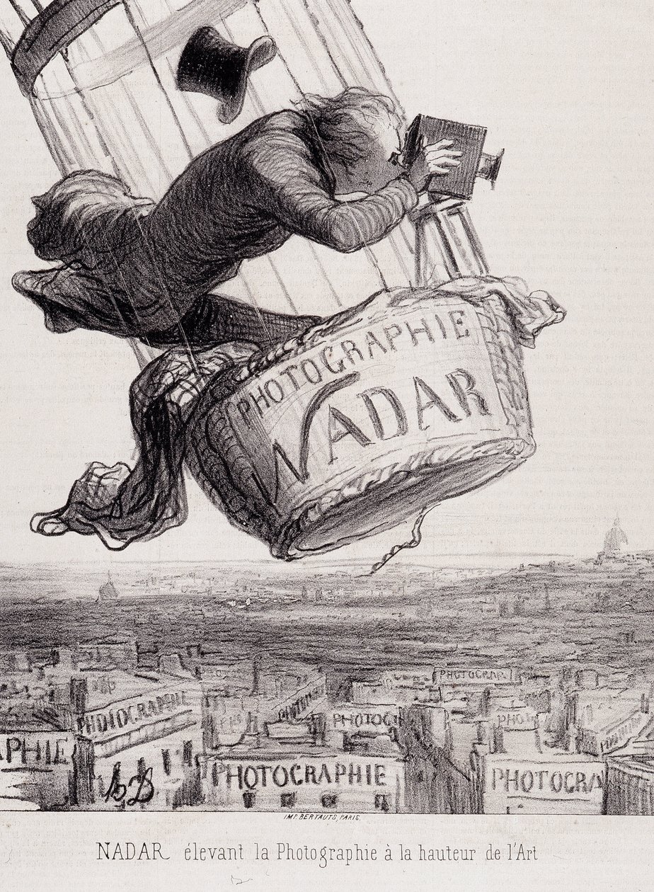 Gaspard Felix Tournachon, bekend als Felix Nadar (1820-1910), verheft fotografie tot kunst door Honoré Daumier