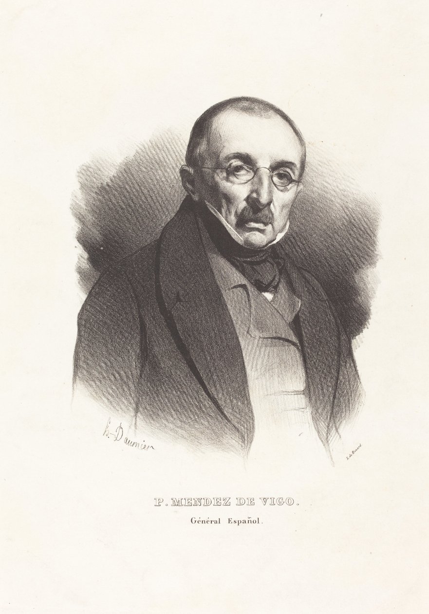 Generaal P. Mendez Vigo door Honoré Daumier