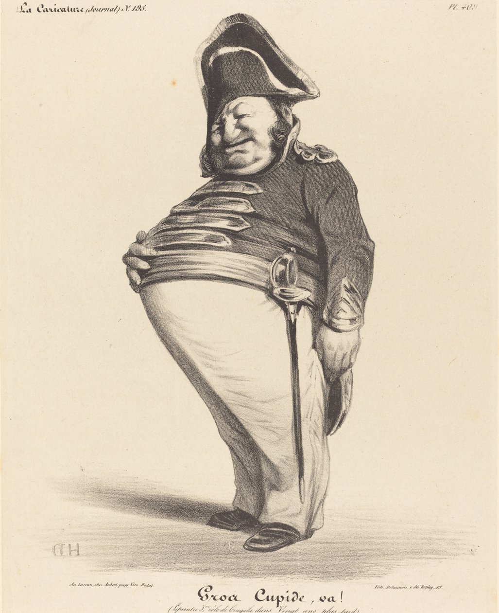 Gros Cupide, va! door Honoré Daumier