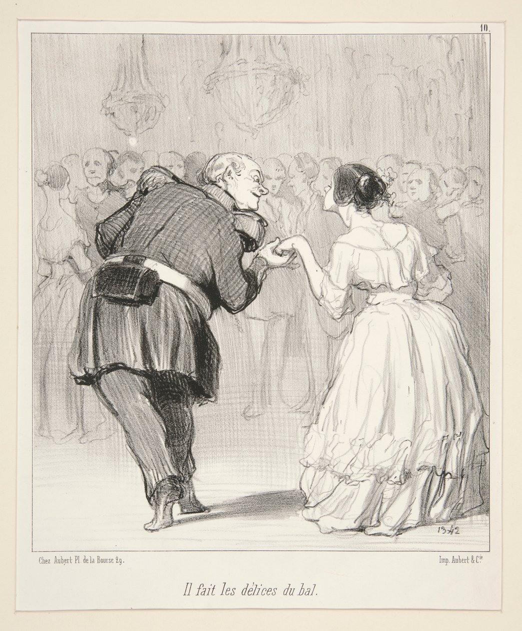 Il fait les delices du bal door Honoré Daumier