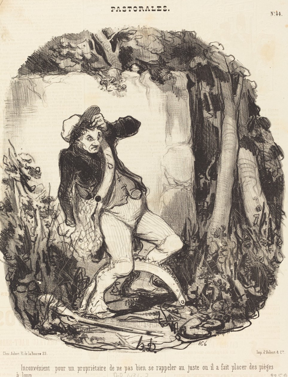 Ongemakkelijk voor een eigenaar om niet... door Honoré Daumier
