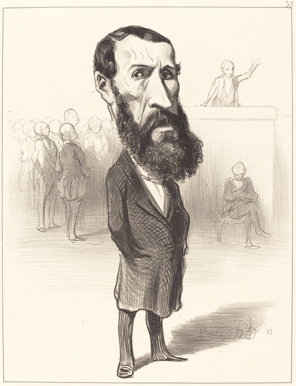 Jean-Louis Greppo door Honoré Daumier