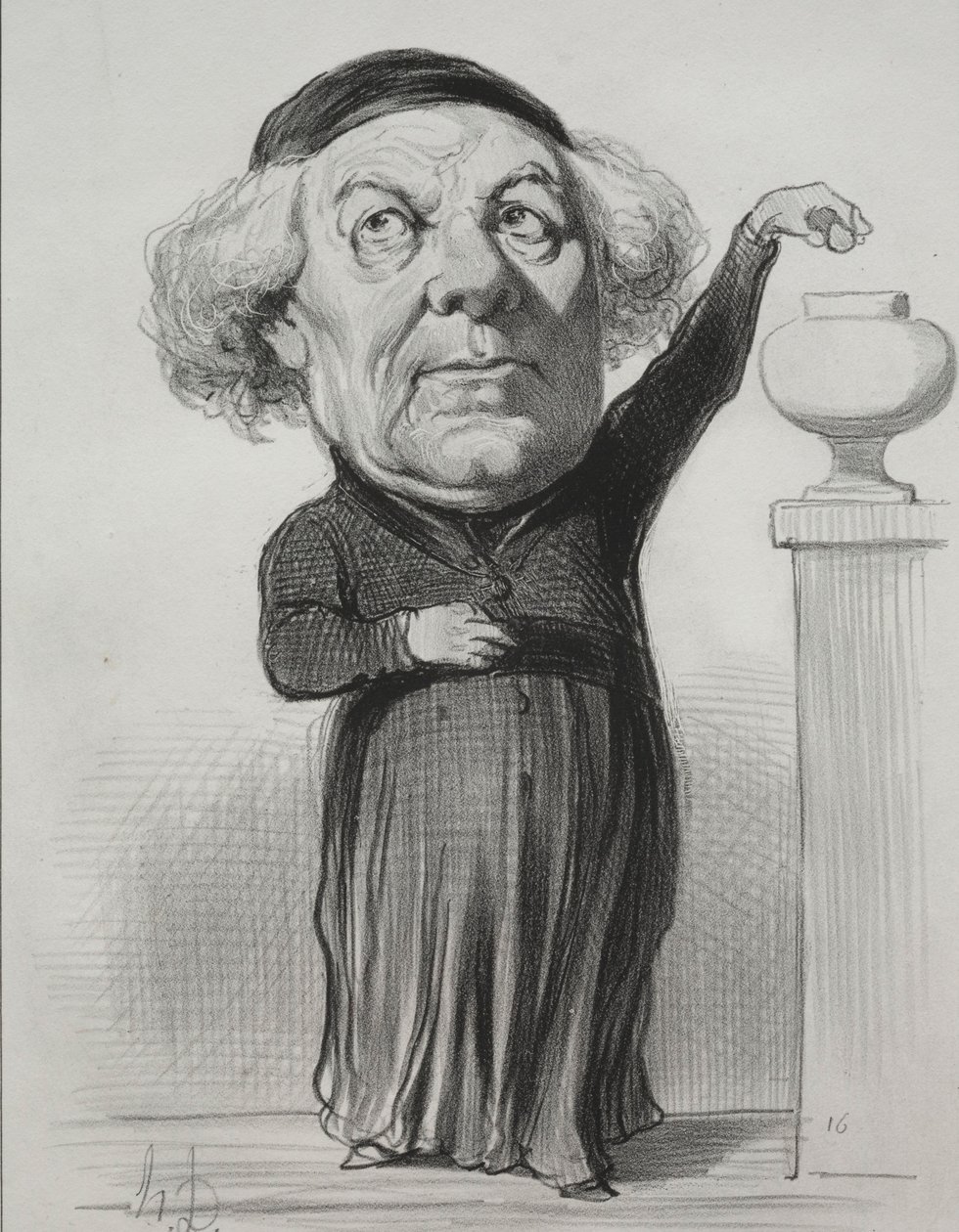 Jean Jacques Fayet, Bisschop van Orleans door Honoré Daumier