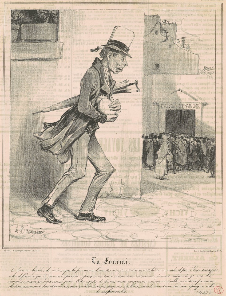 De mier door Honoré Daumier