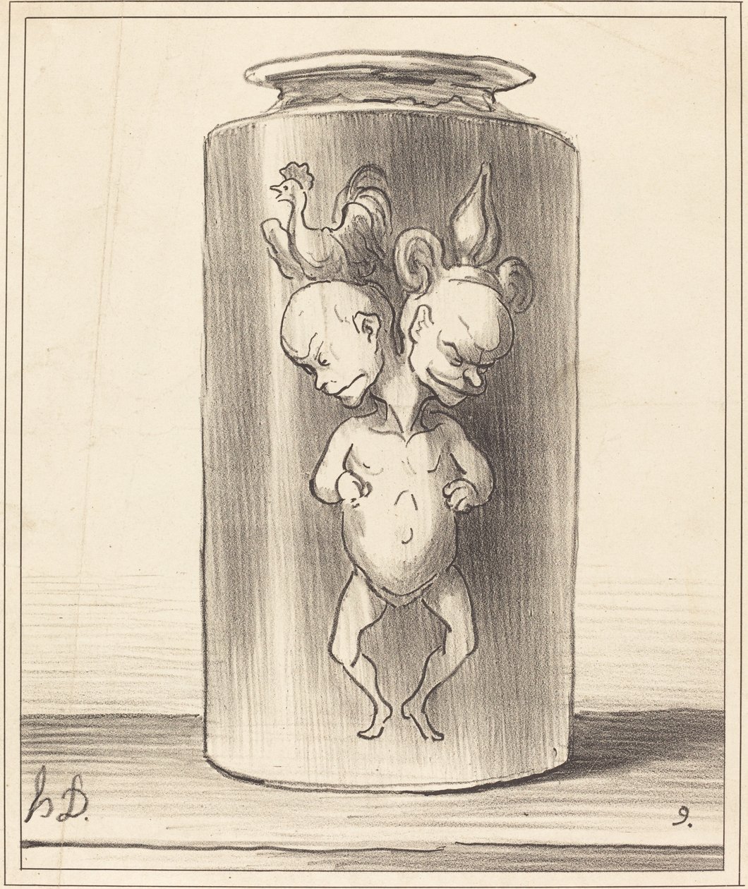 De fusie door Honoré Daumier