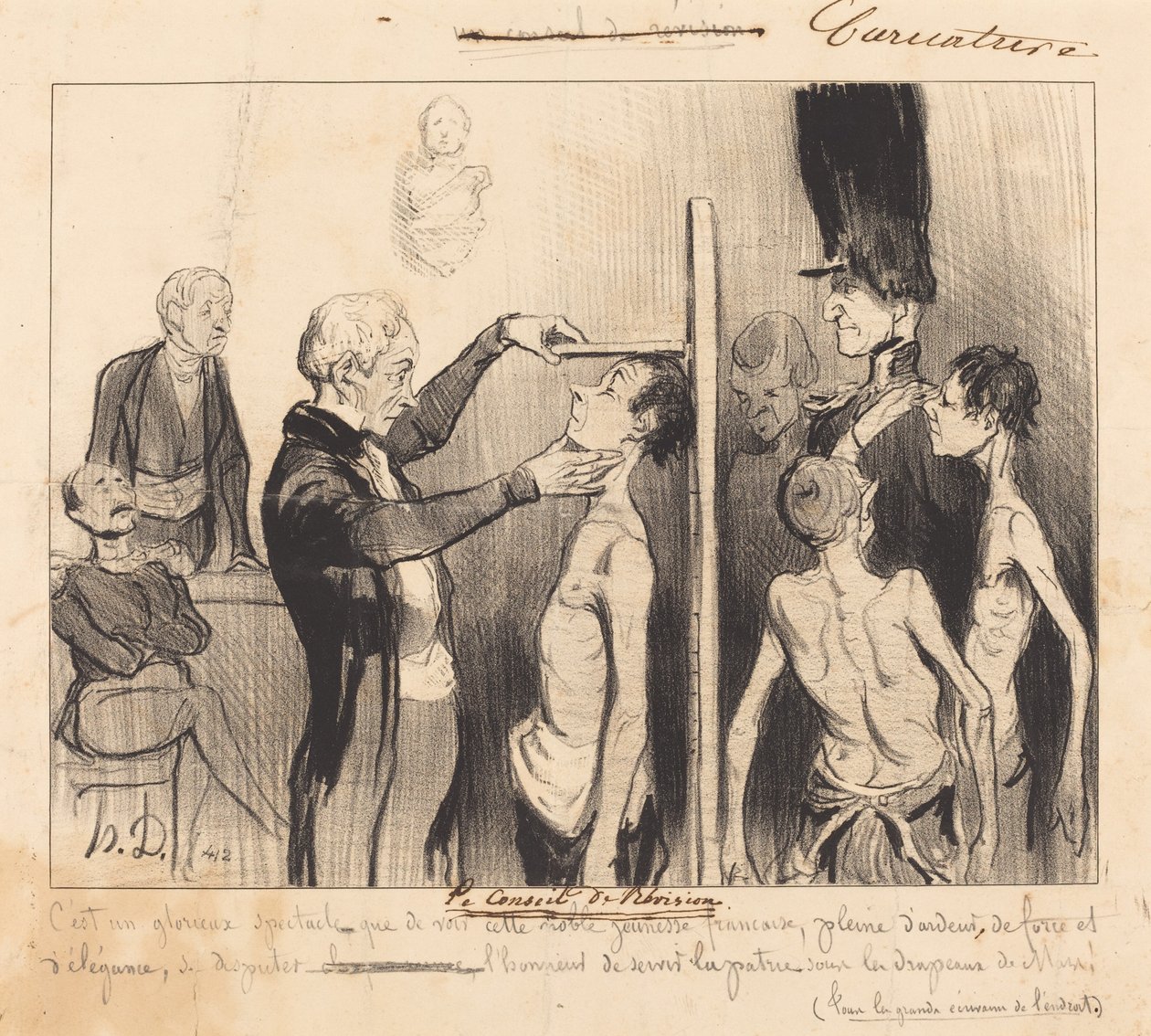 De Herzieningsraad door Honoré Daumier