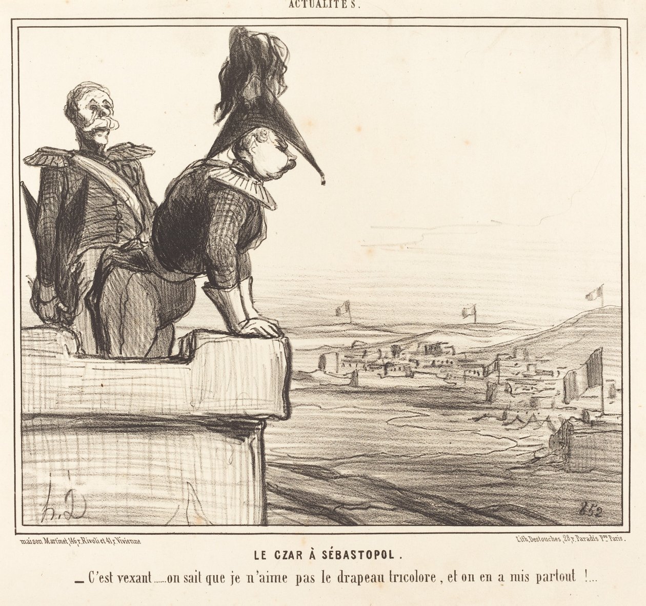De Tsaar in Sebastopol door Honoré Daumier