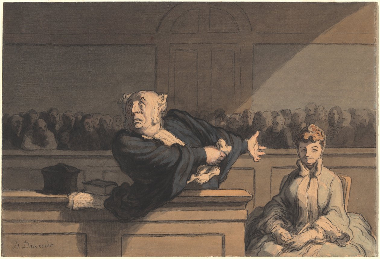 Le Défenseur (Raadsman voor de Verdediging) door Honoré Daumier