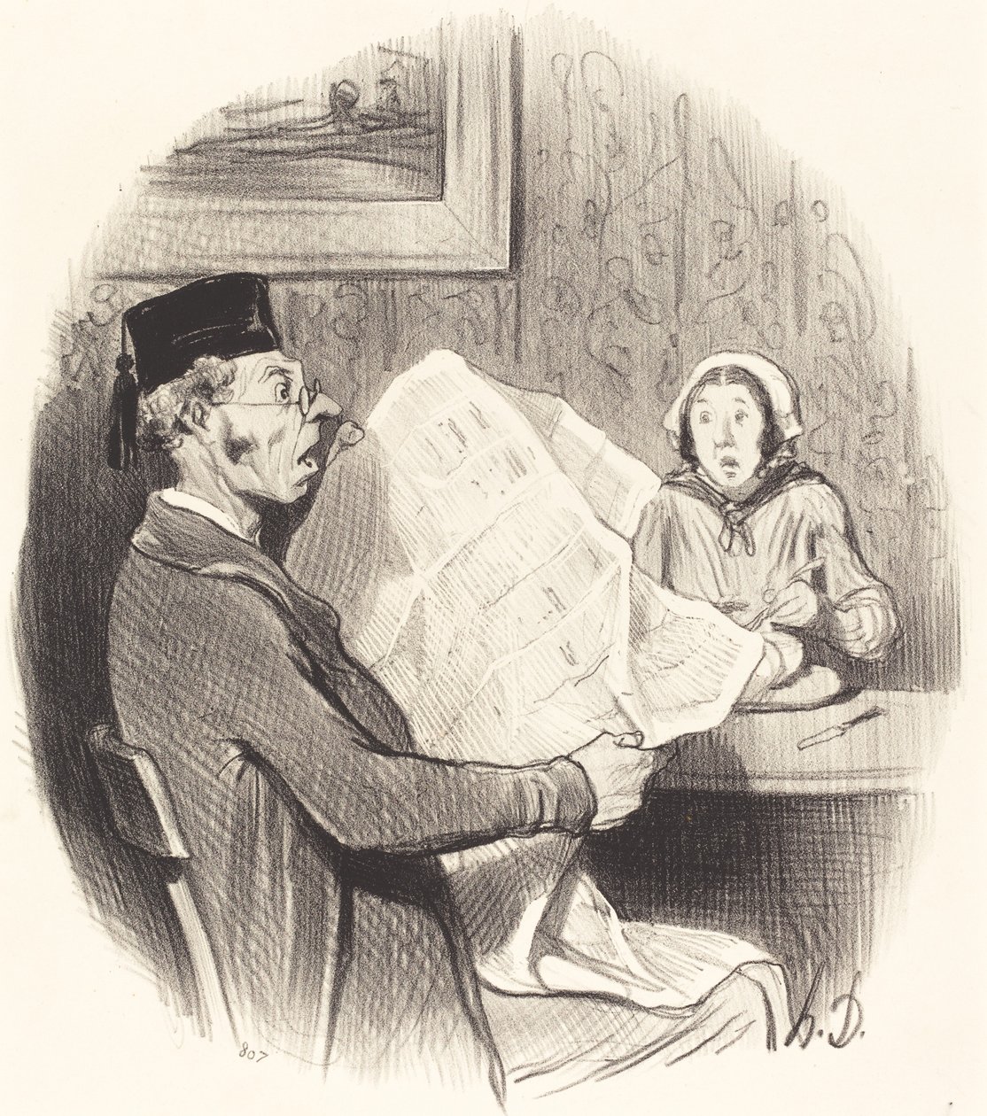 Het Formaat wordt steeds monsterlijker door Honoré Daumier