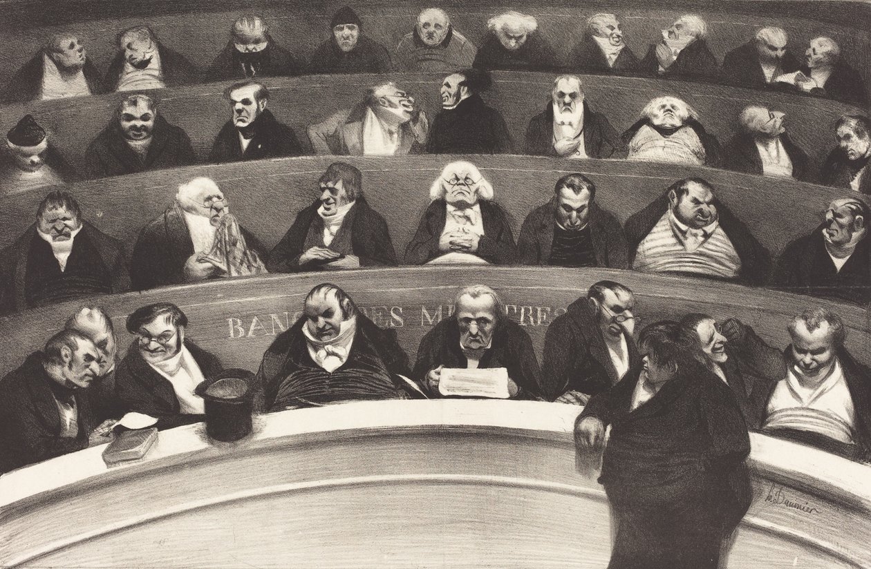 Le Ventre Legislatif (De Wetgevende Buik) door Honore Daumier, 1834 door Honoré Daumier