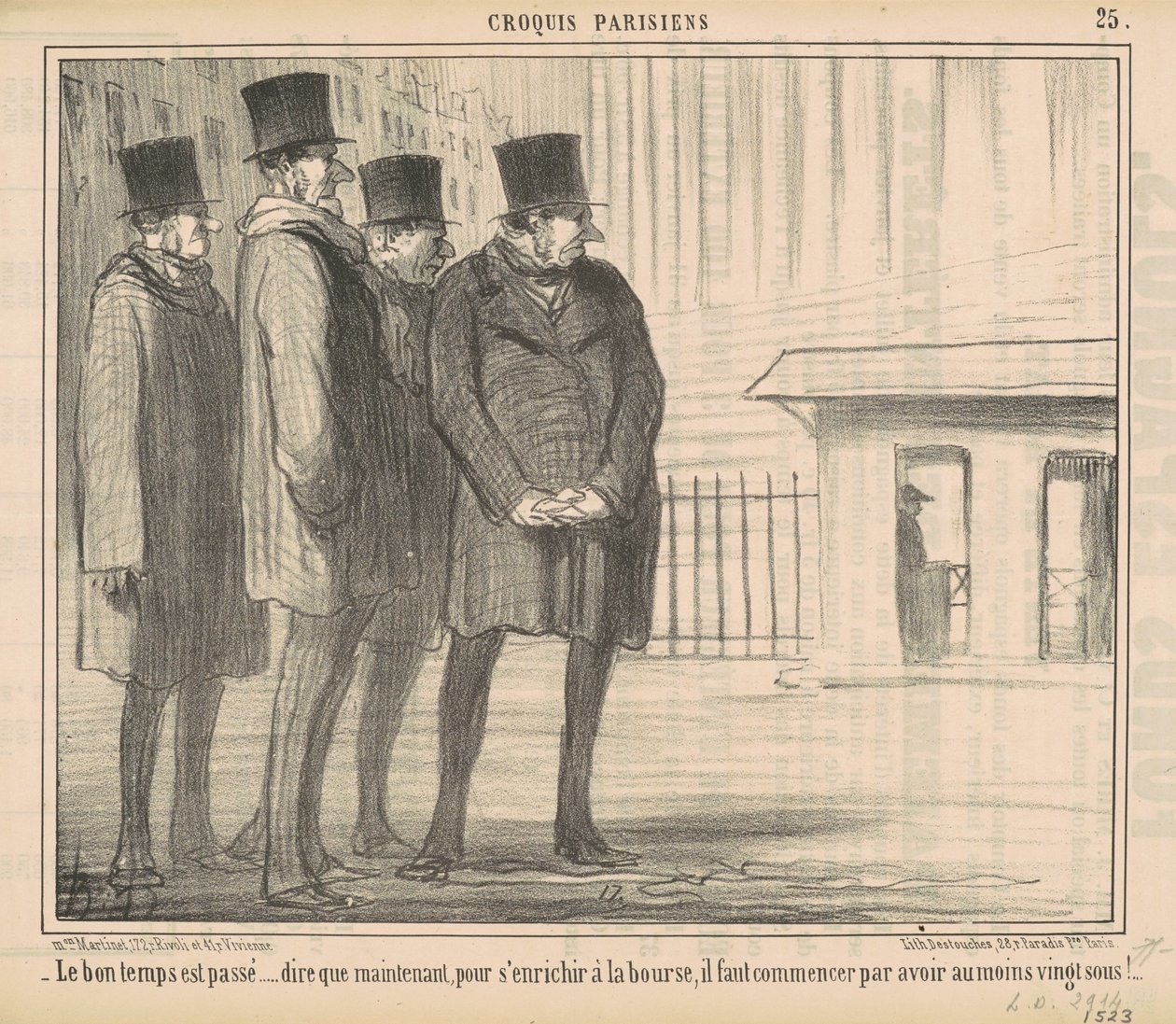 De goede tijden zijn voorbij door Honoré Daumier