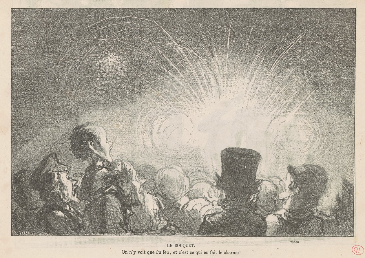 Het boeket door Honoré Daumier
