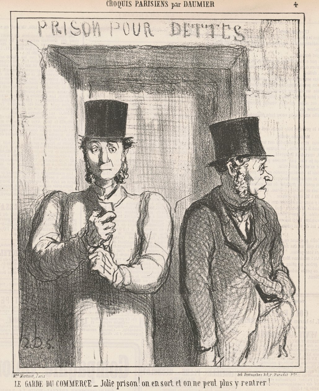 De bewaker van de handel door Honoré Daumier
