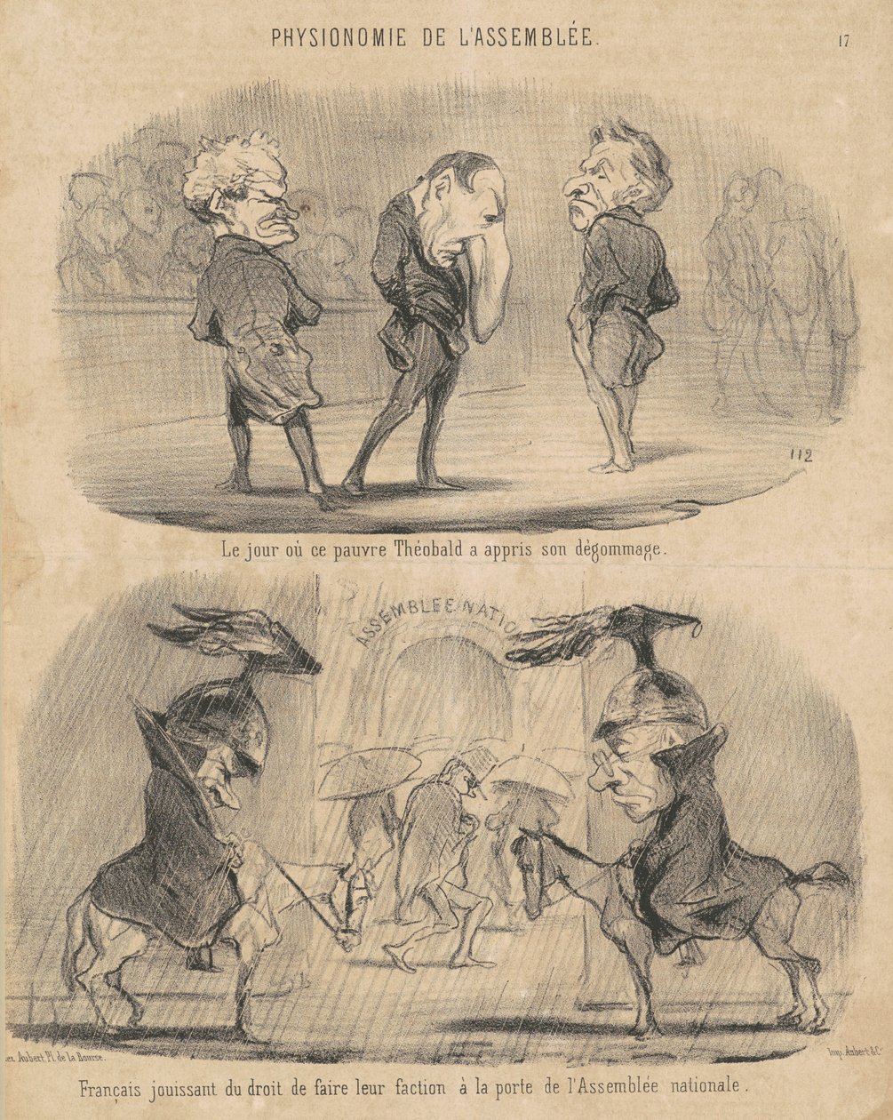 De dag dat... Théobald hoorde van zijn degradatie door Honoré Daumier