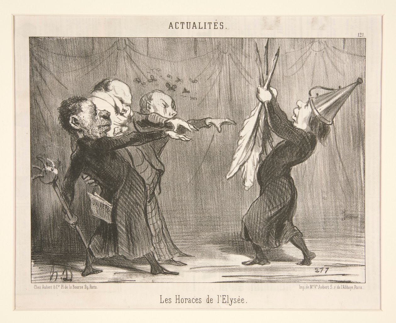 Les Horaces de l door Honoré Daumier