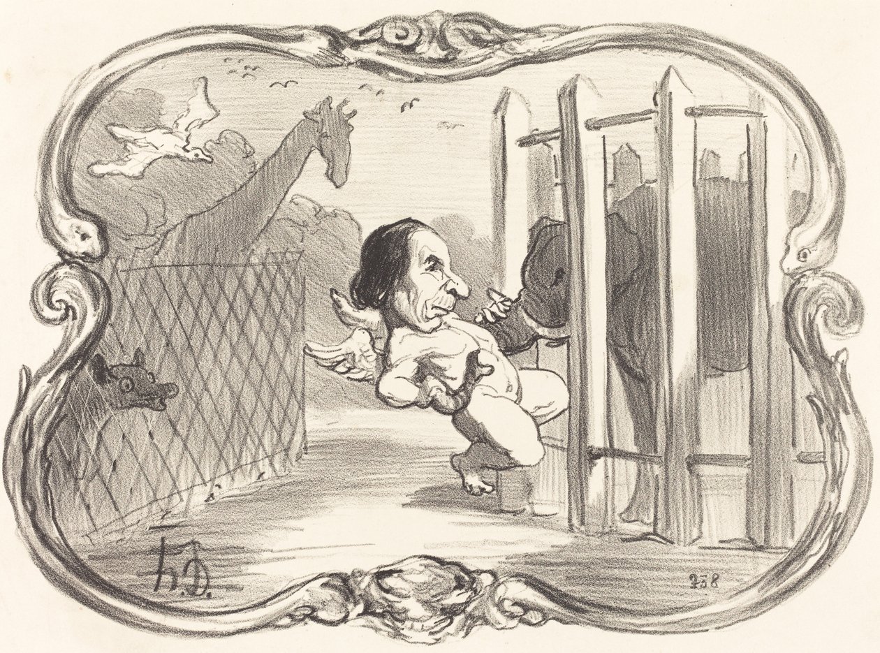 Les Malheurs du chimiste Dumas door Honoré Daumier