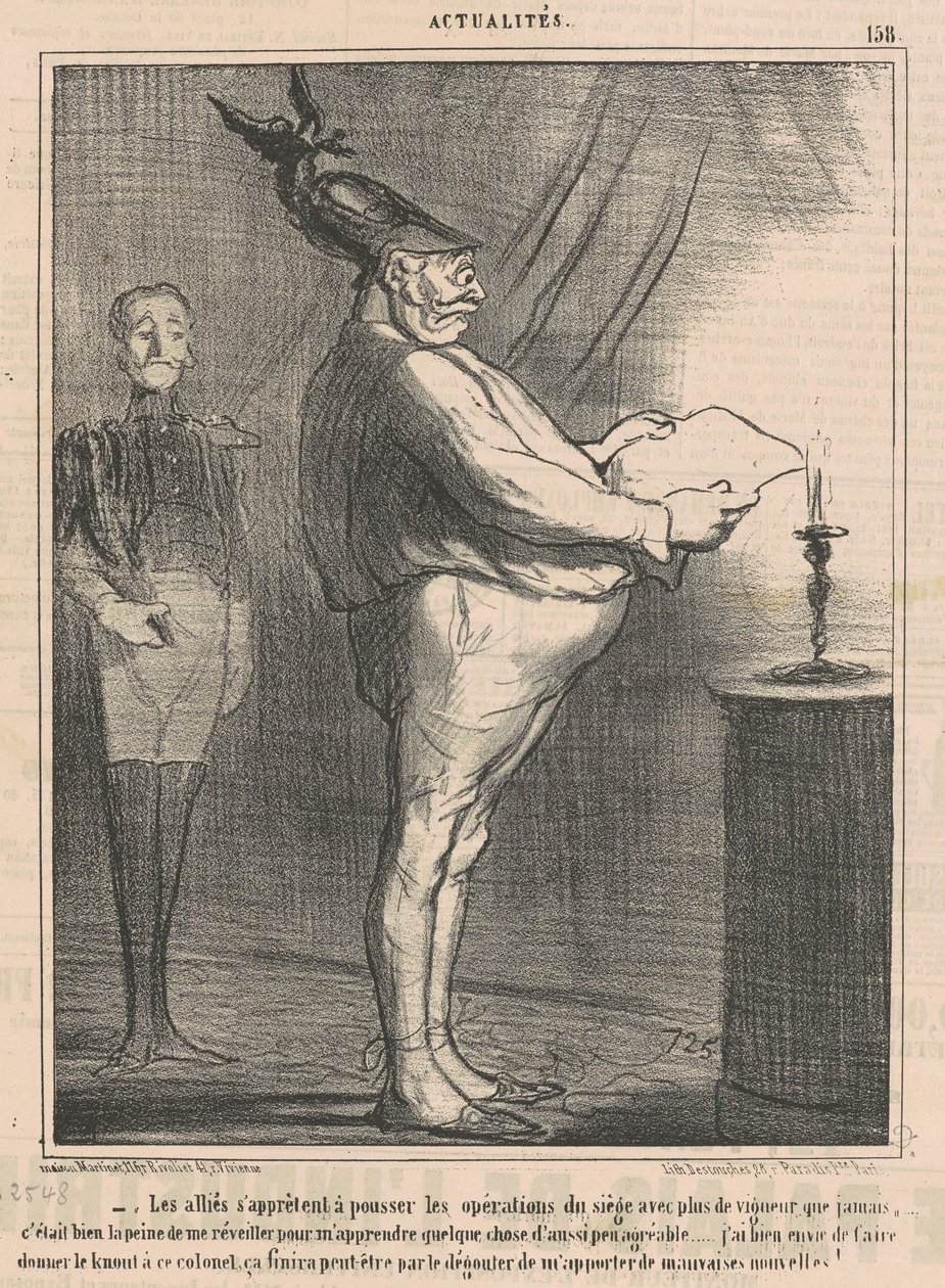 De bondgenoten bereiden zich voor om de operaties voort te zetten door Honoré Daumier