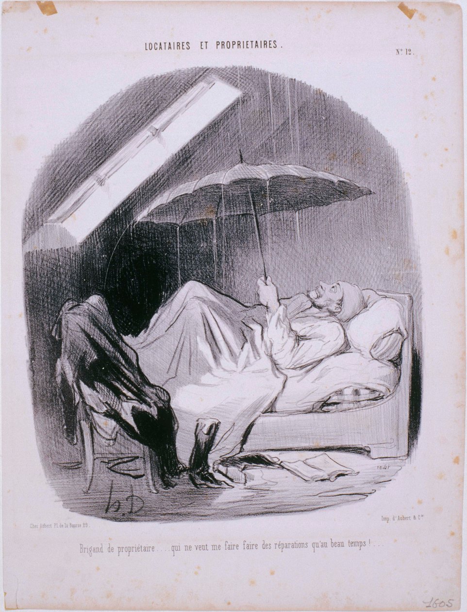 Huurders en Eigenaren - Schurk van een Eigenaar door Honoré Daumier