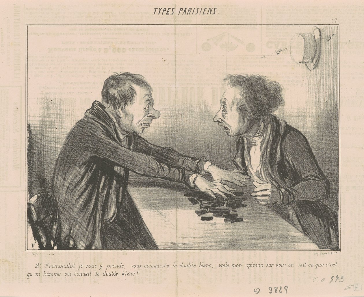 M. Frémouillot ik betrap je, je kent... door Honoré Daumier