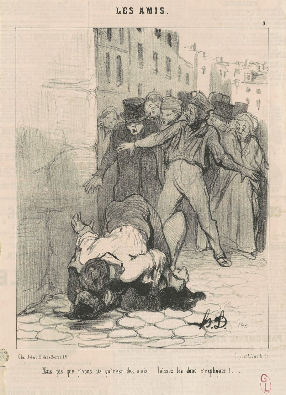 Maar ik zeg je dat het vrienden zijn door Honoré Daumier