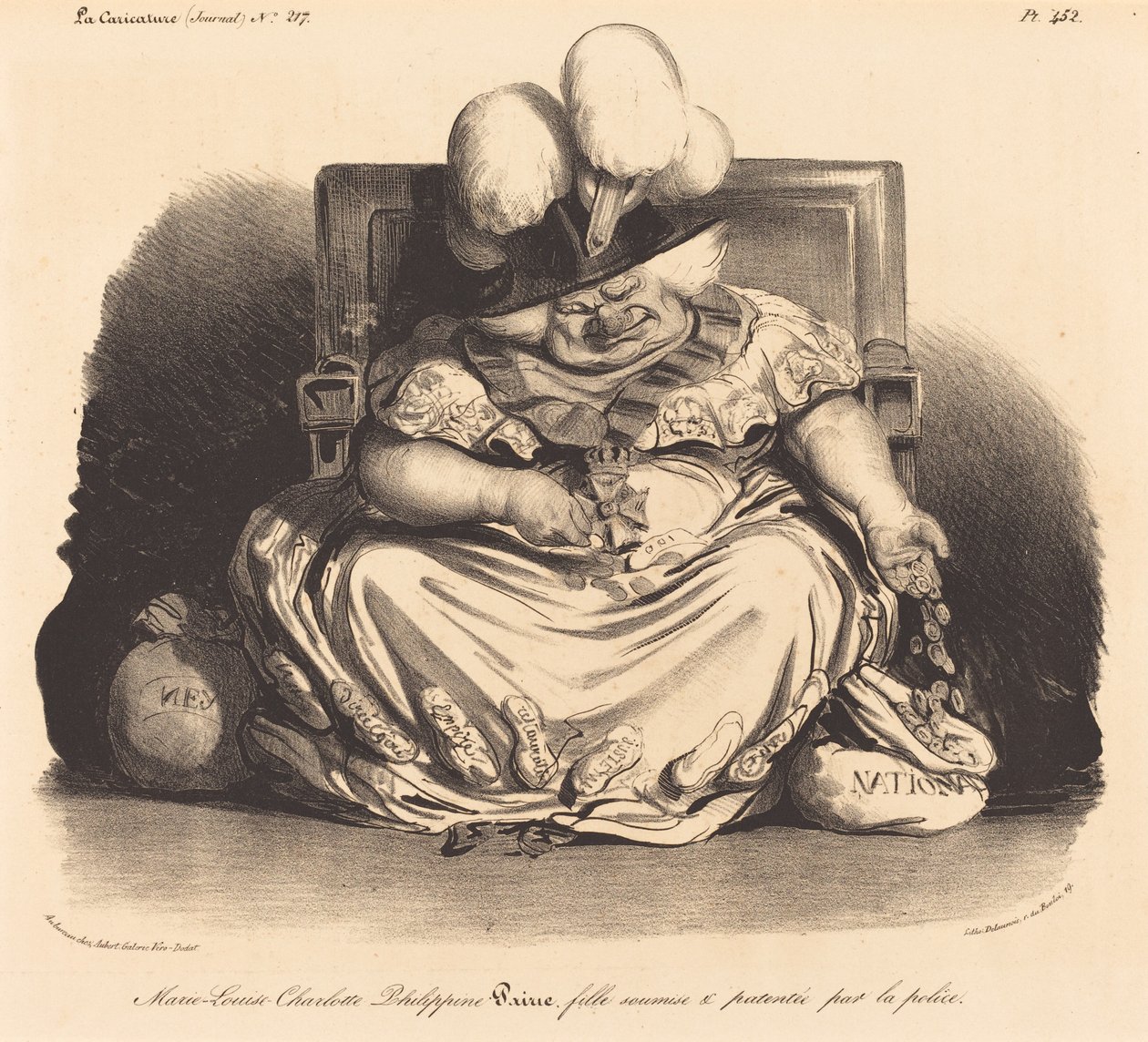 Marie-Louise-Charlotte-Philippinepairie door Honoré Daumier