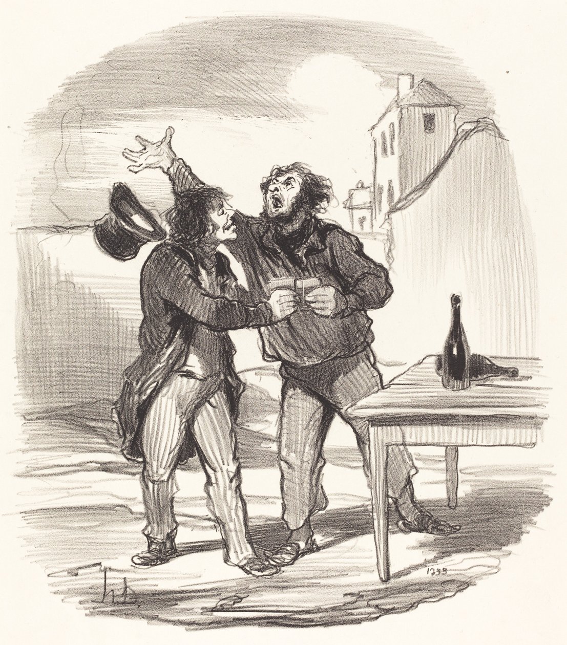 Lid... van de tiende December die de... door Honoré Daumier