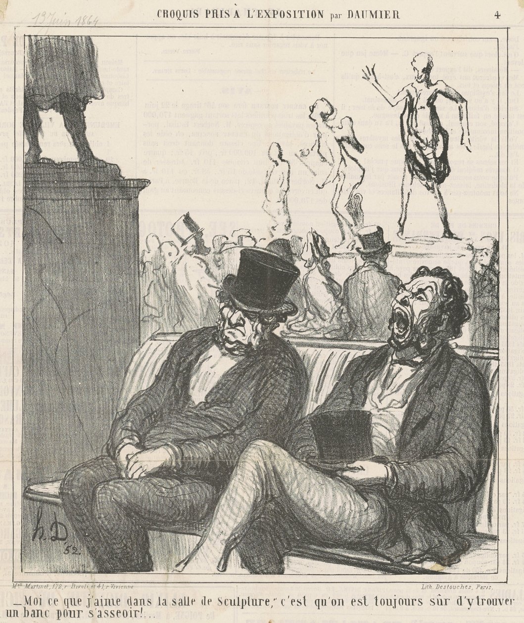 Wat ik leuk vind in de beeldhouwwerkzaal... door Honoré Daumier