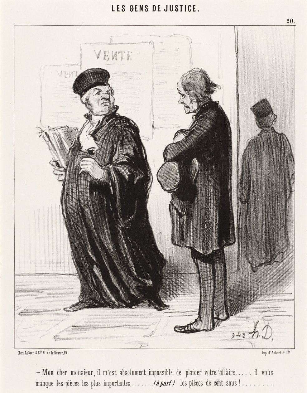Mijn Beste Heer... Onmogelijk om Uw Zaak te Bepleiten door Honoré Daumier
