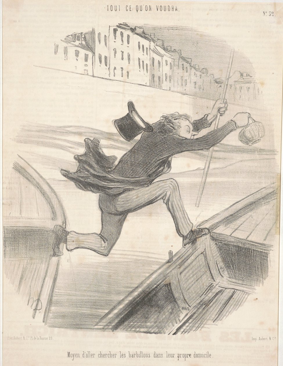 Manier om de Barbelen in hun Eigen Huis te Vangen door Honoré Daumier