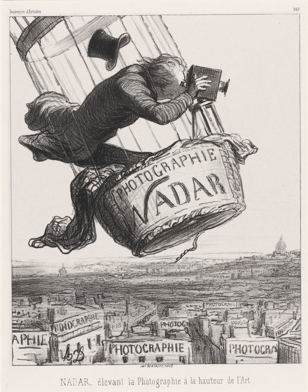 Nadar verheft de Fotografie tot de Hoogte van de Kunst door Honoré Daumier