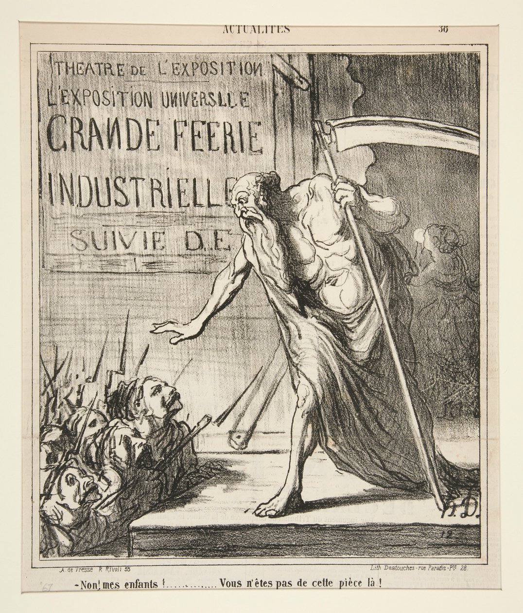 Non! mijn kinderen! door Honoré Daumier
