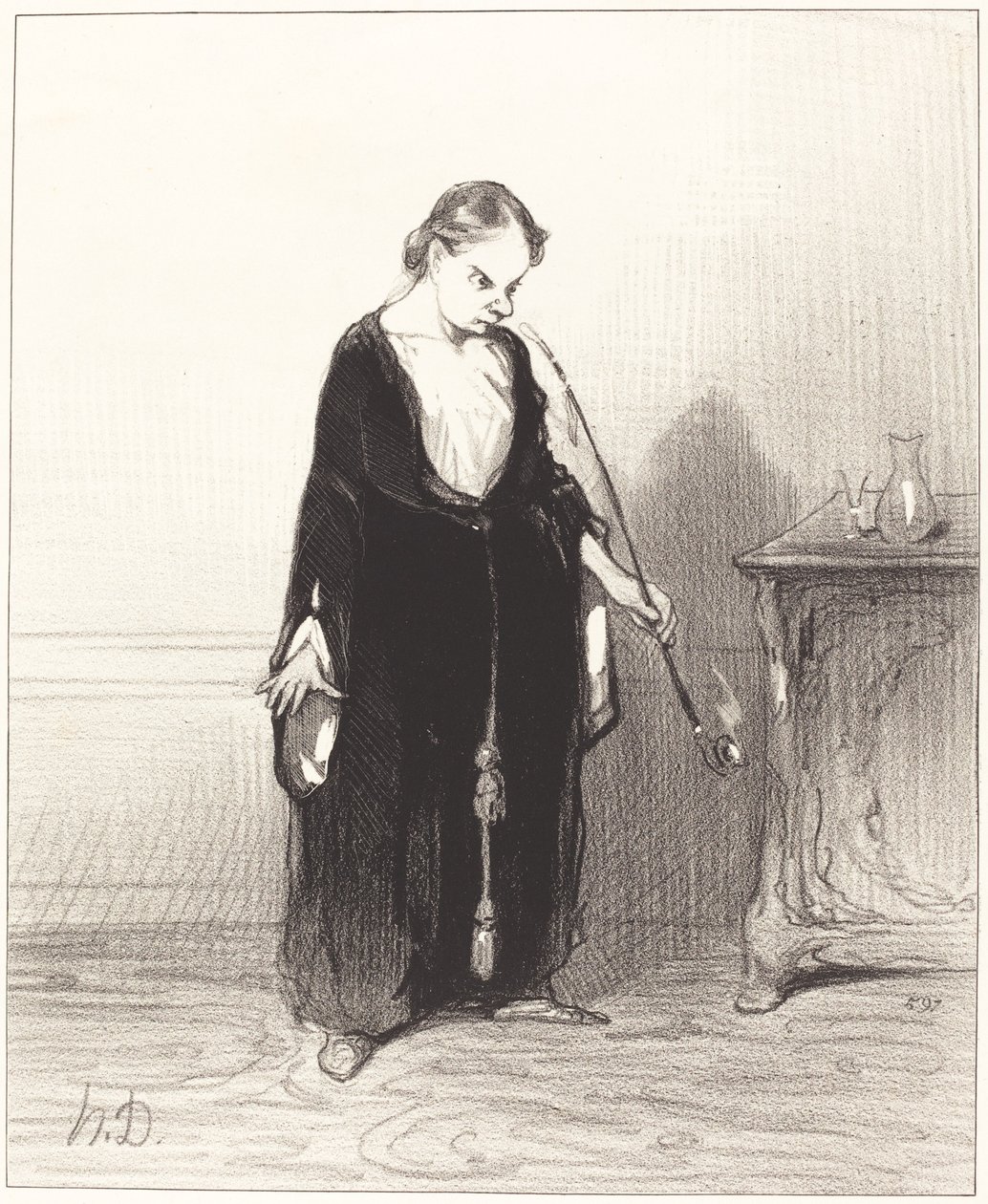 O plezier van opium dat je me ontneemt!... door Honoré Daumier