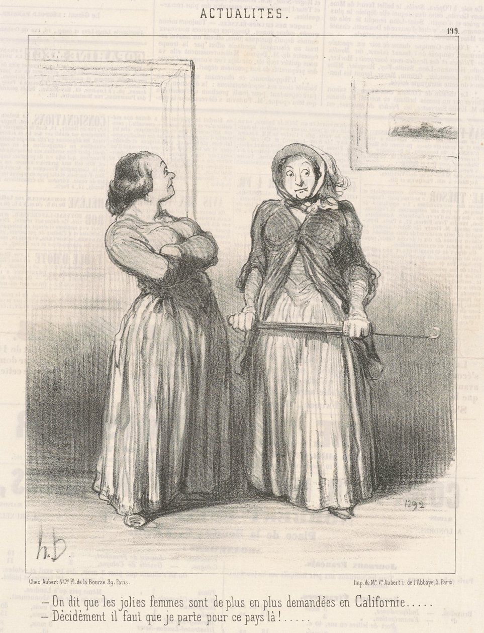Men zegt dat mooie vrouwen... door Honoré Daumier