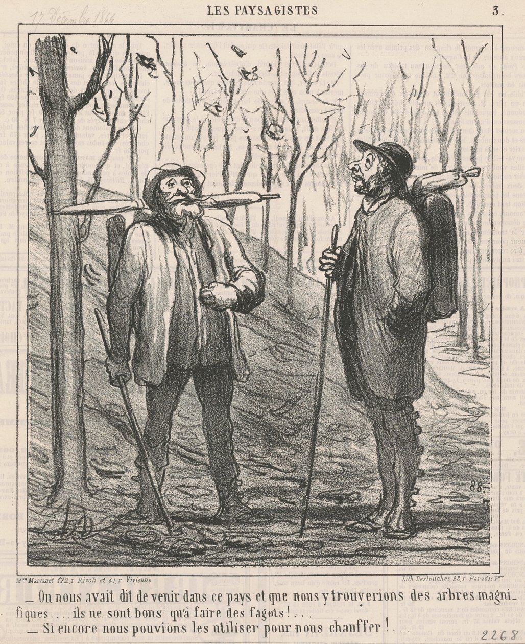 Ons was verteld om naar dit land te komen... door Honoré Daumier