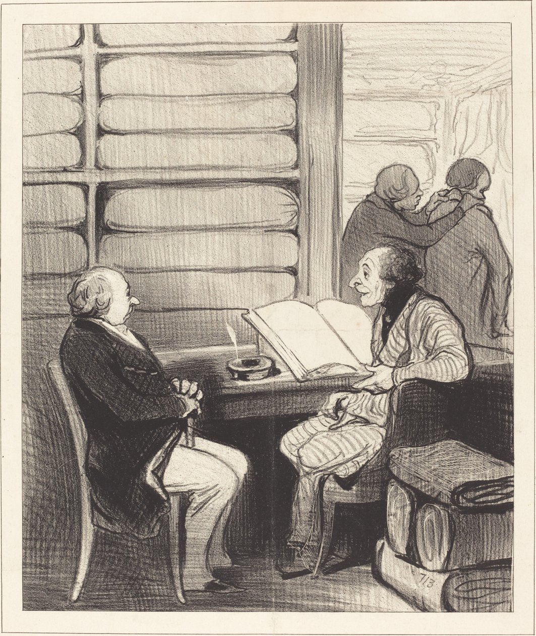 Ja, mijn beste meneer Badoulard, ik ga... door Honoré Daumier
